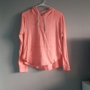 Hot pink hooded long sleeve